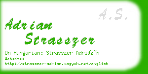 adrian strasszer business card